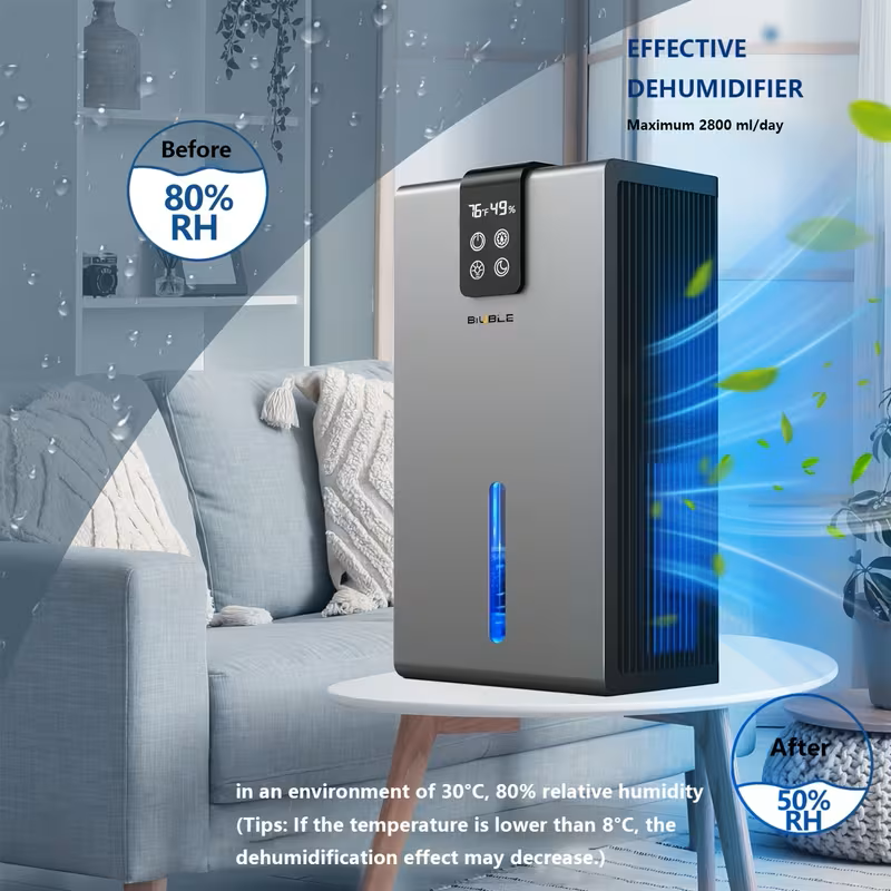 95oz Quiet Home Dehumidifier for 950 Sq Ft Spaces