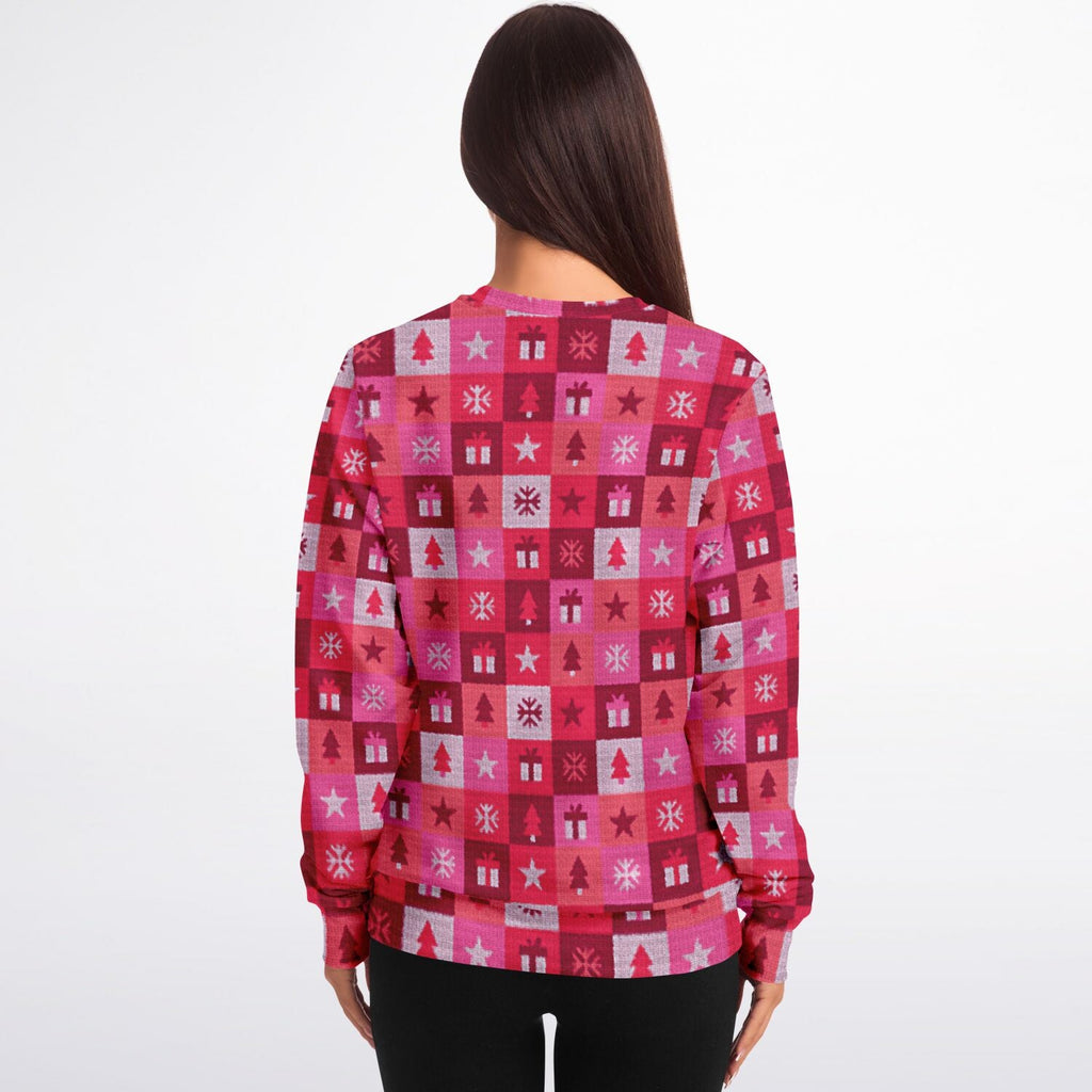 Flamingo All The Way Ugly Christmas Sweatshirt