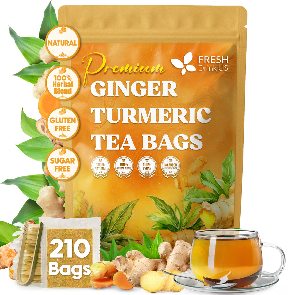 Premium Ginger Turmeric Tea Bags