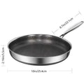Stainless Steel Non-Stick Frying Pan Skillet with Cool-Touch Handle