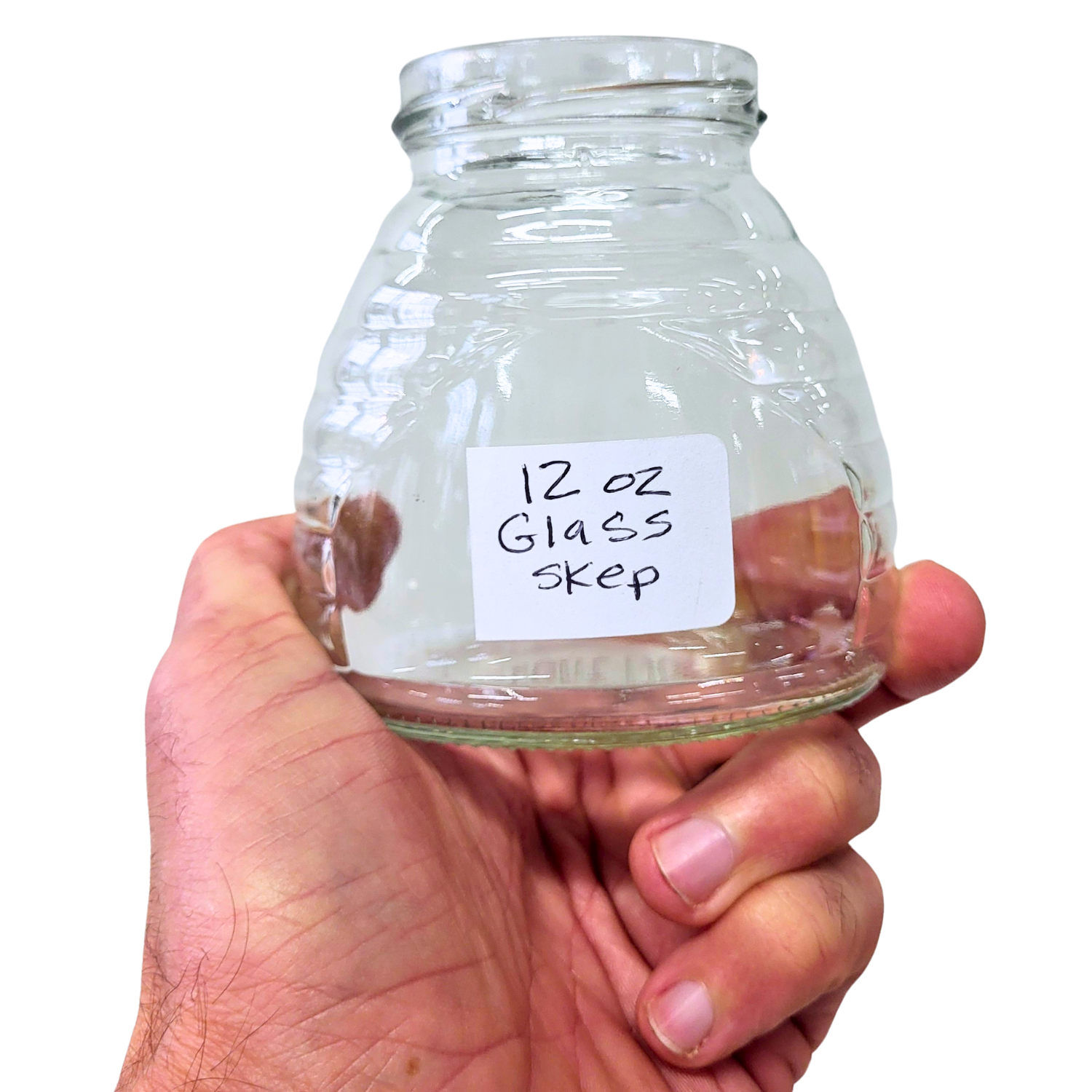 12 oz Glass Skep Jars