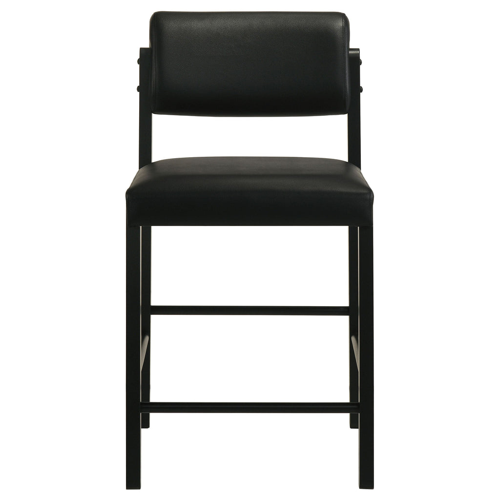 Decker 7-piece 70-inch Rectangular Counter Height Dining Set Black