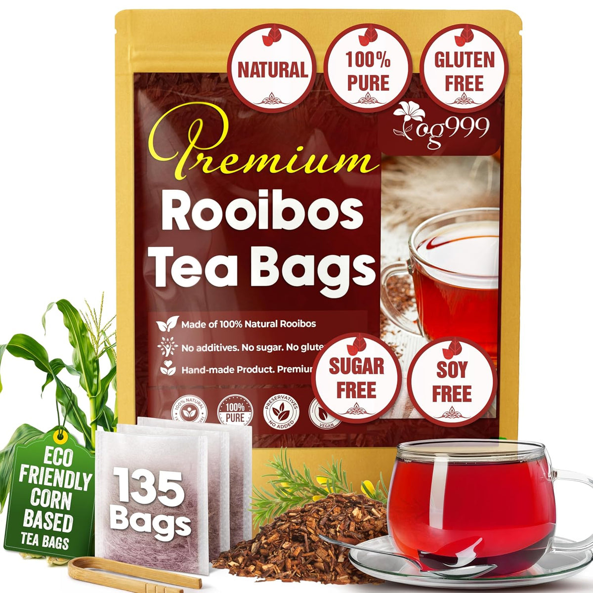 Premium Red Rooibos Tea Bags