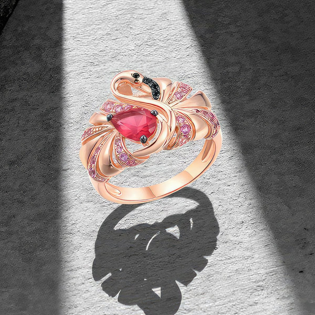 Sterling Silver Flamingo Ring