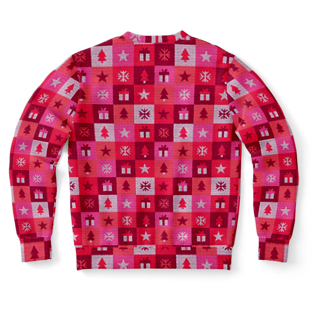Flamingo All The Way Ugly Christmas Sweatshirt