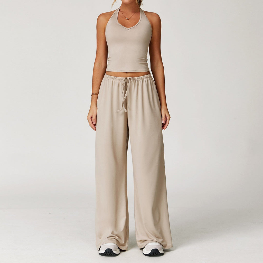 Yoga Set Quick-Drying Back-Smoothing Halter-Neck Sports Outfit