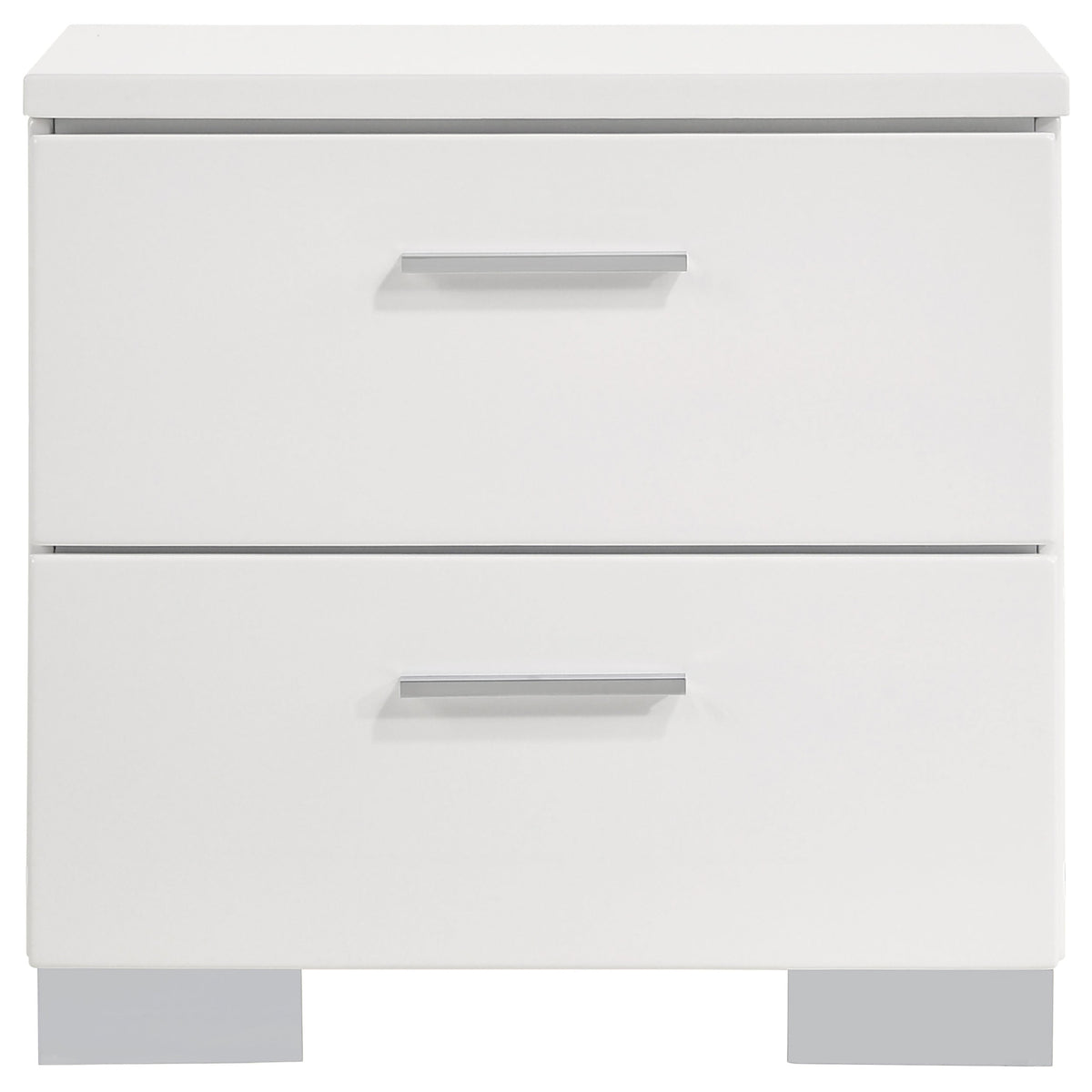 Felicity 4-piece California King Bedroom Set White Gloss
