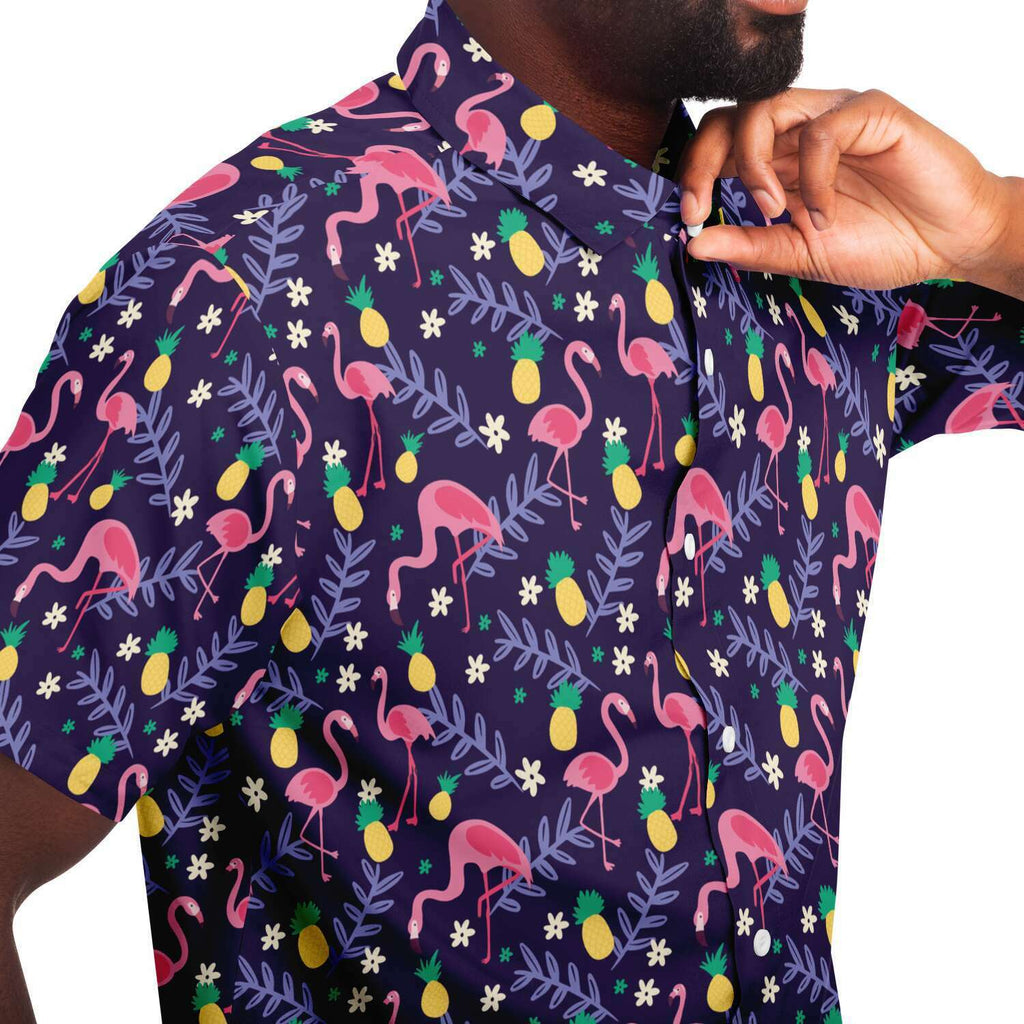Flamingo Pineapple Hawaiian Shirt