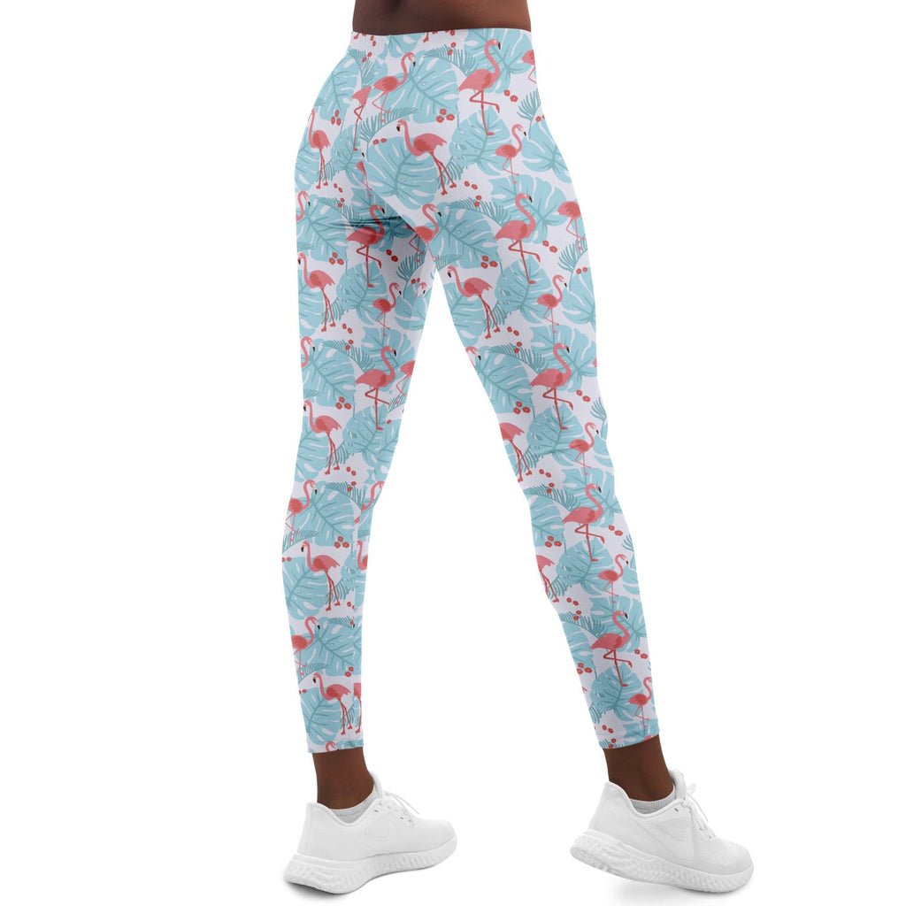 Flamingo Blue Floral Leggings