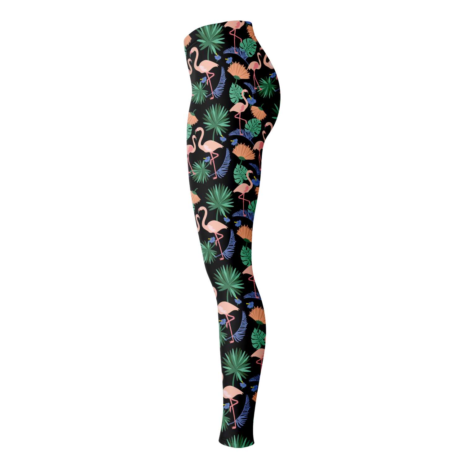 Flamingo Exotic Floral Leggings