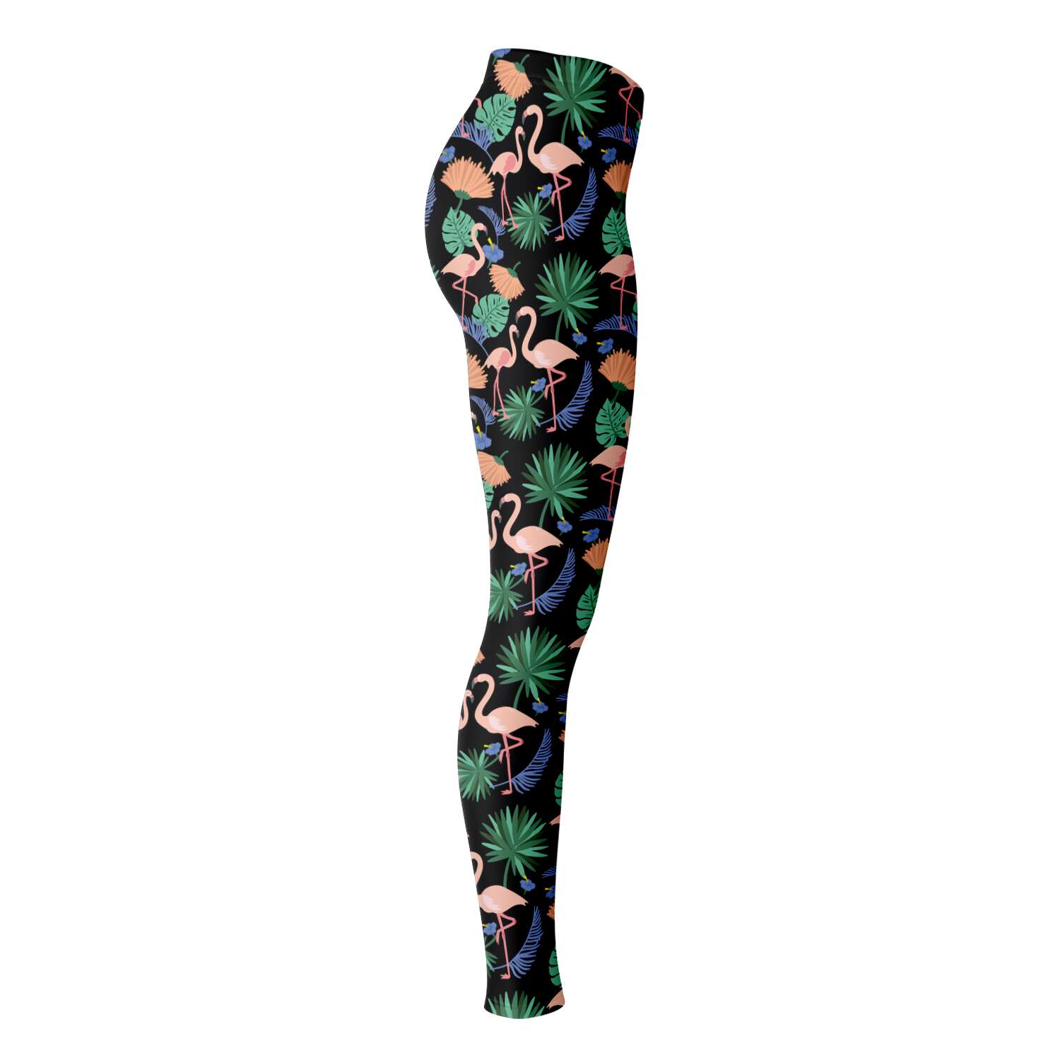 Flamingo Exotic Floral Leggings