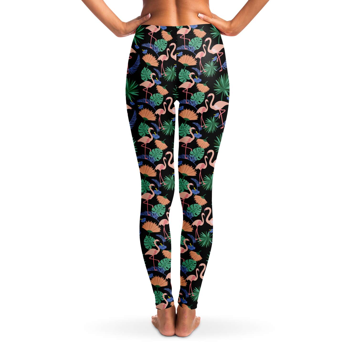 Flamingo Exotic Floral Leggings
