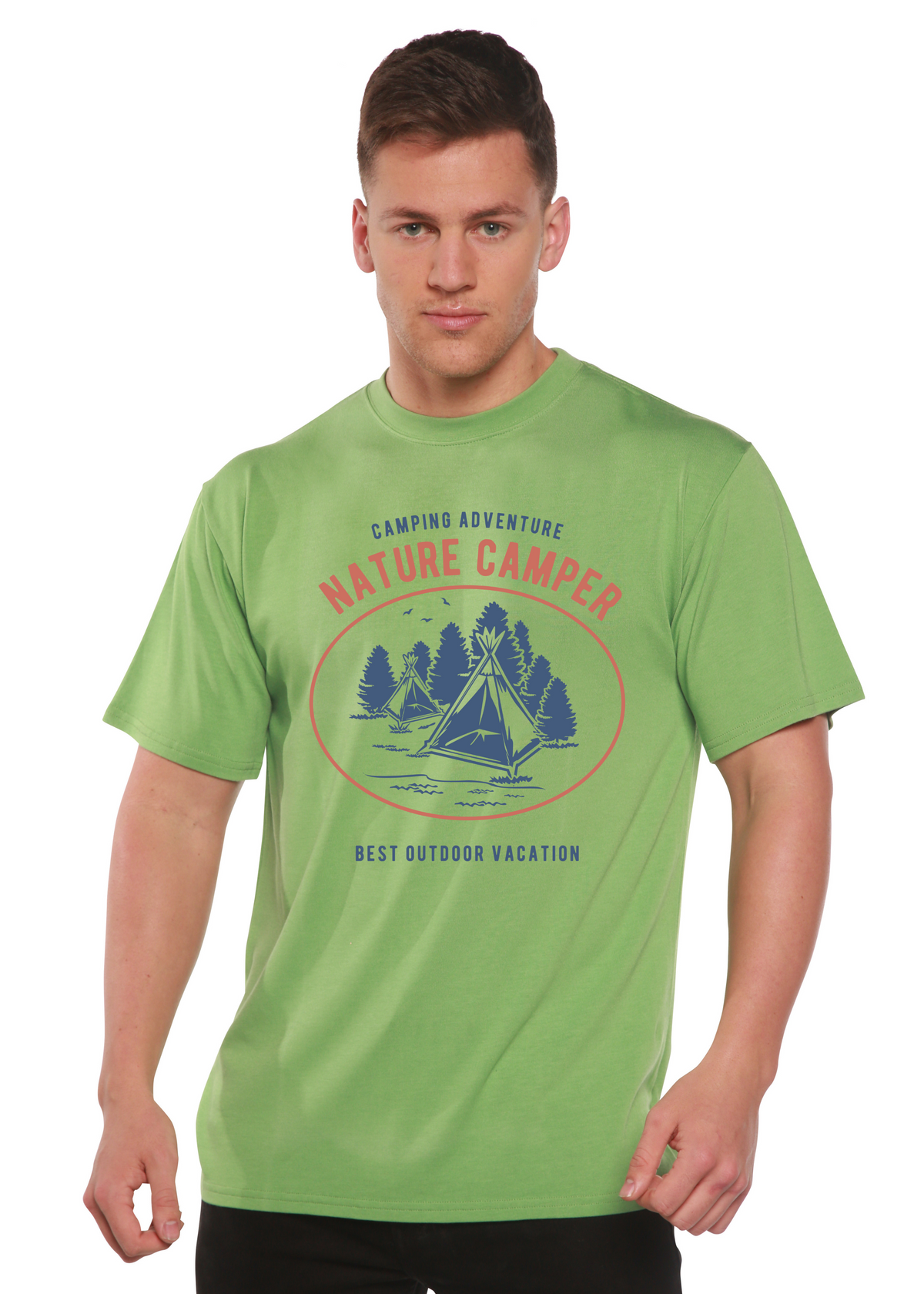 Nature Camper Spun Bamboo® Men's Bamboo Viscose/Organic Cotton Short Sleeve Graphic T-Shirt