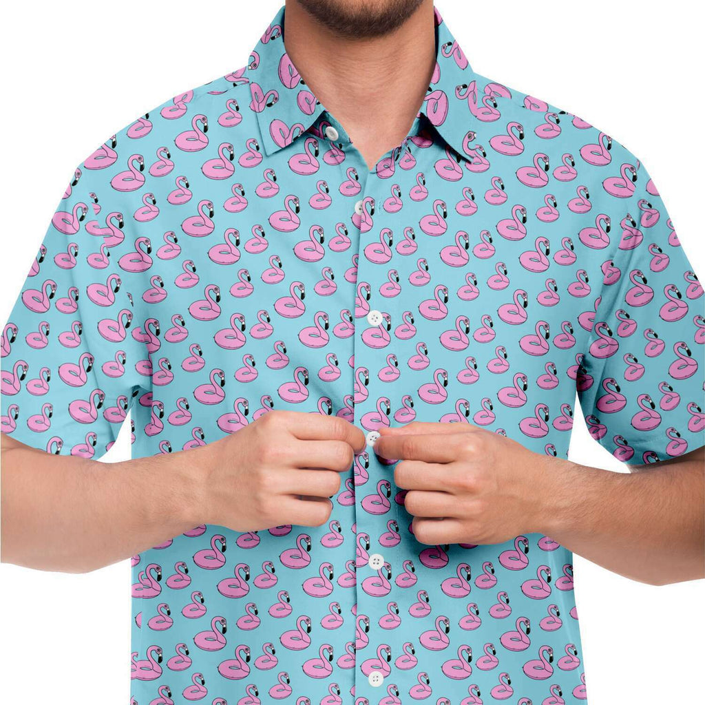 Flamingo Floatie Hawaiian Shirt