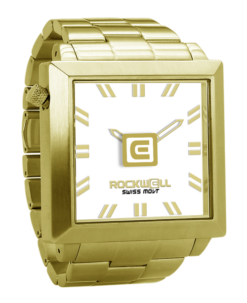 50mm2 (Gold/White) Watch