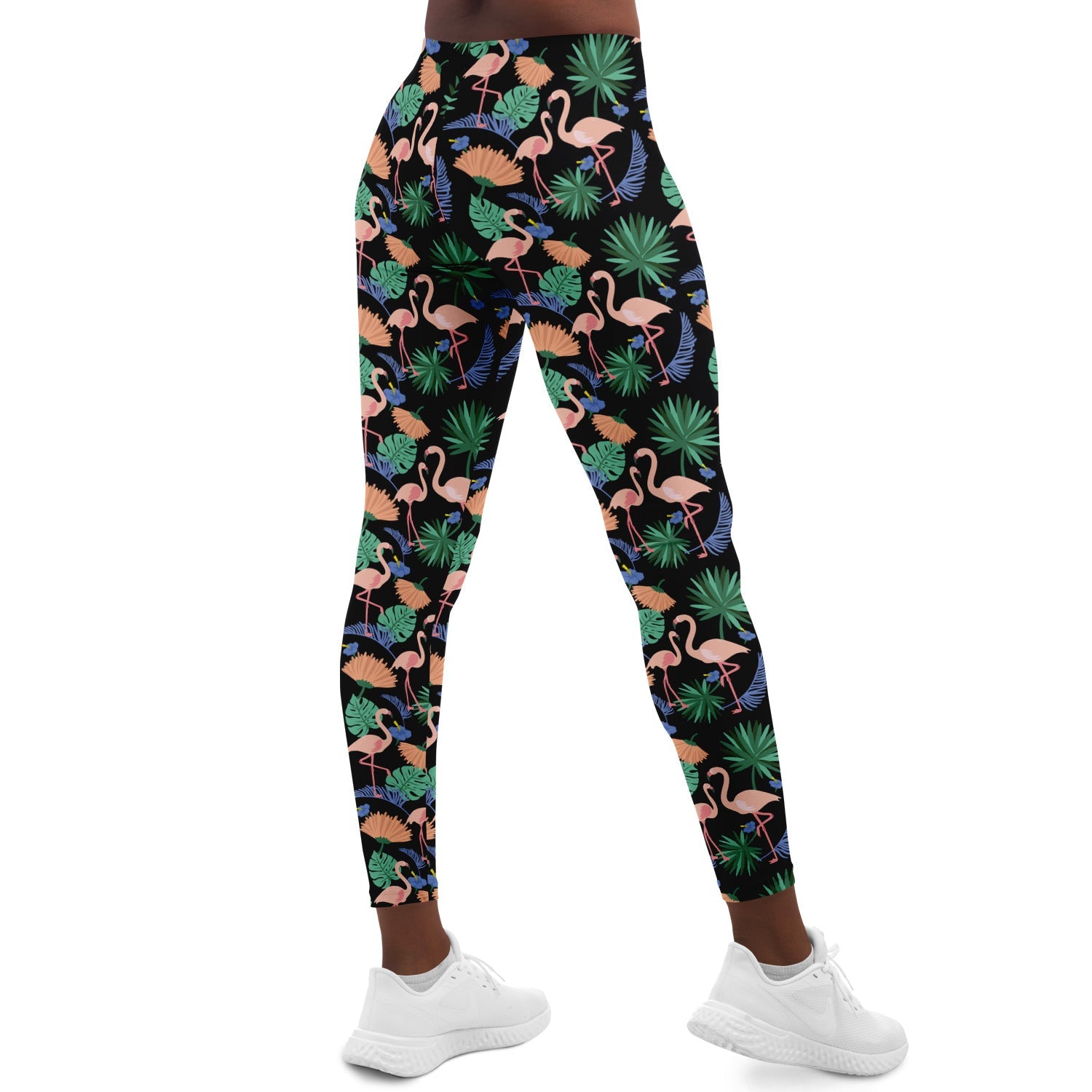 Flamingo Exotic Floral Leggings