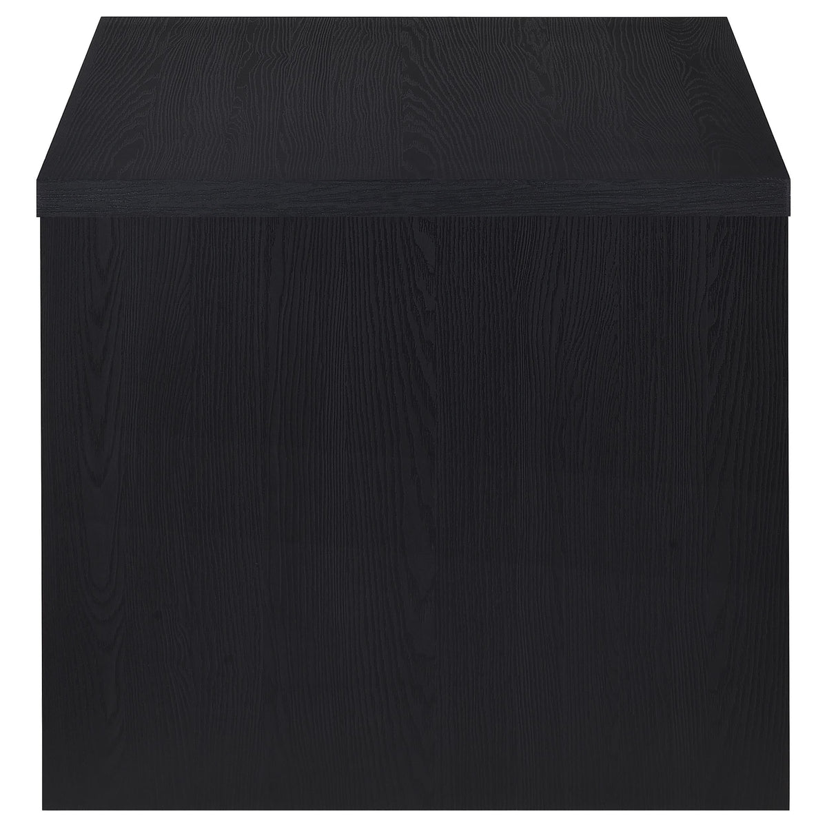 Knapp Engineered Wood Square Side End Table Black