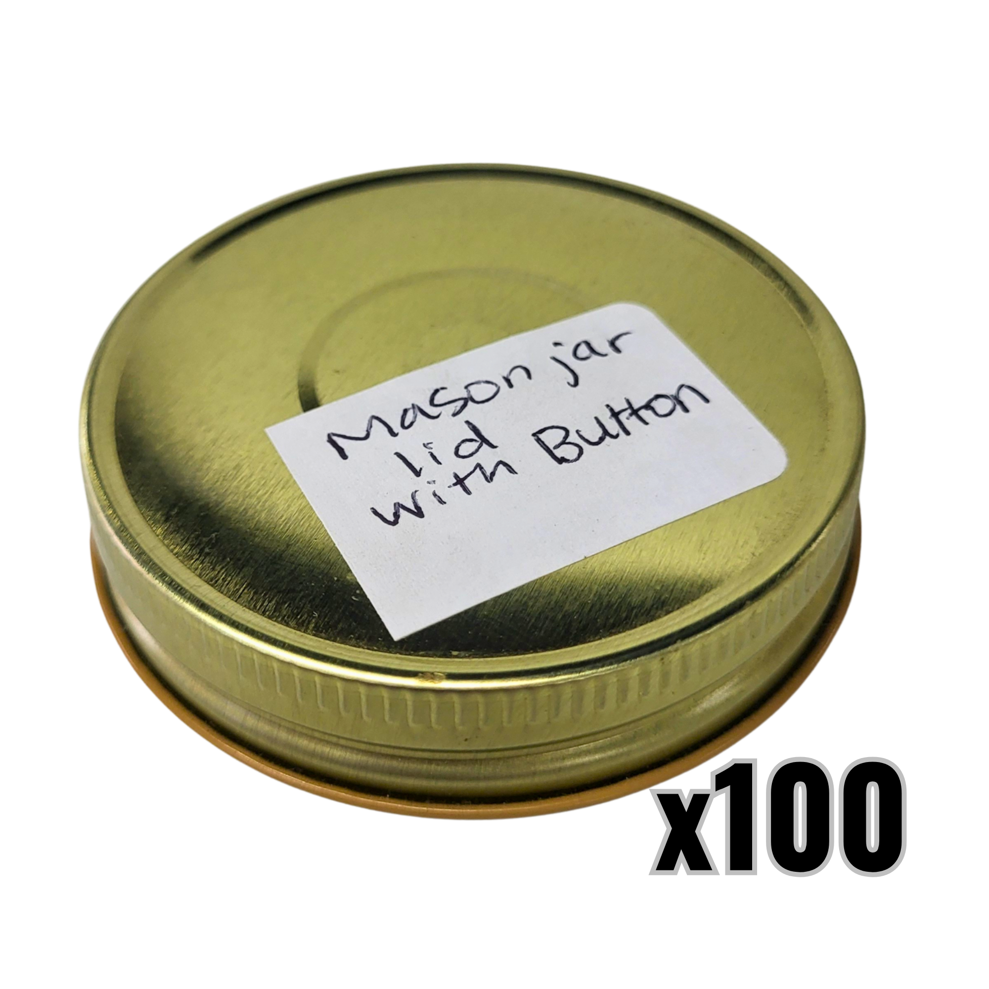 70 mm Mason Canning Jar Lid - Gold