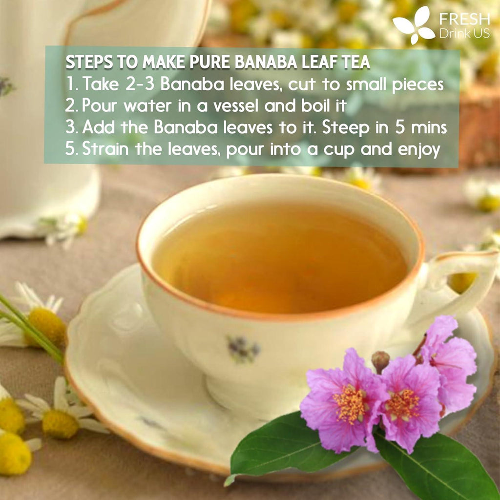 Natural Banaba Dried Leaves, Tea Bags, Powder