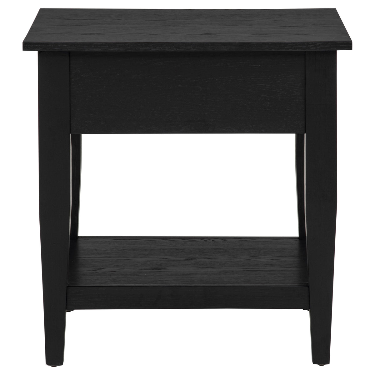 Lindenton 1-drawer Wood Occasional Side End Table Black