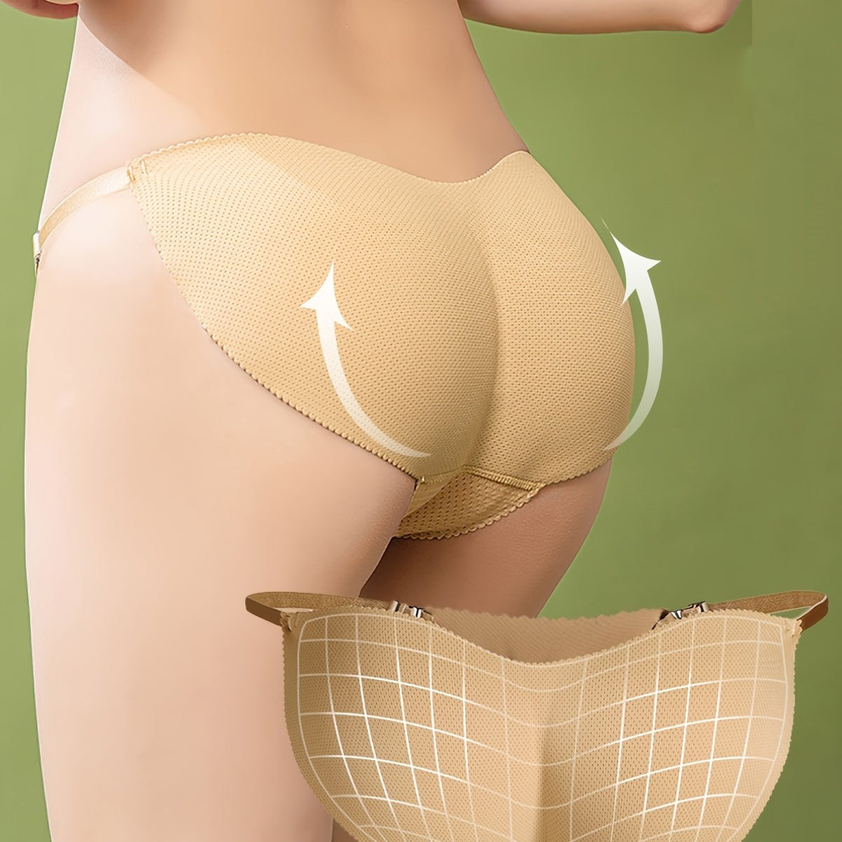 Invisible Boost Fake Butt Lifting Bikini Panties for Women – Ultra-Thin Breathable and Seamless Women's Lingerie for Natural Enhancement and All-Day Comfort
