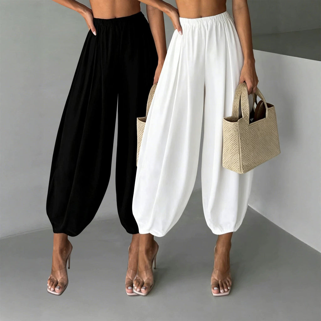 2-piece Set Fashionable Air Pants For Womencasual Yoga Wide-leg Pants