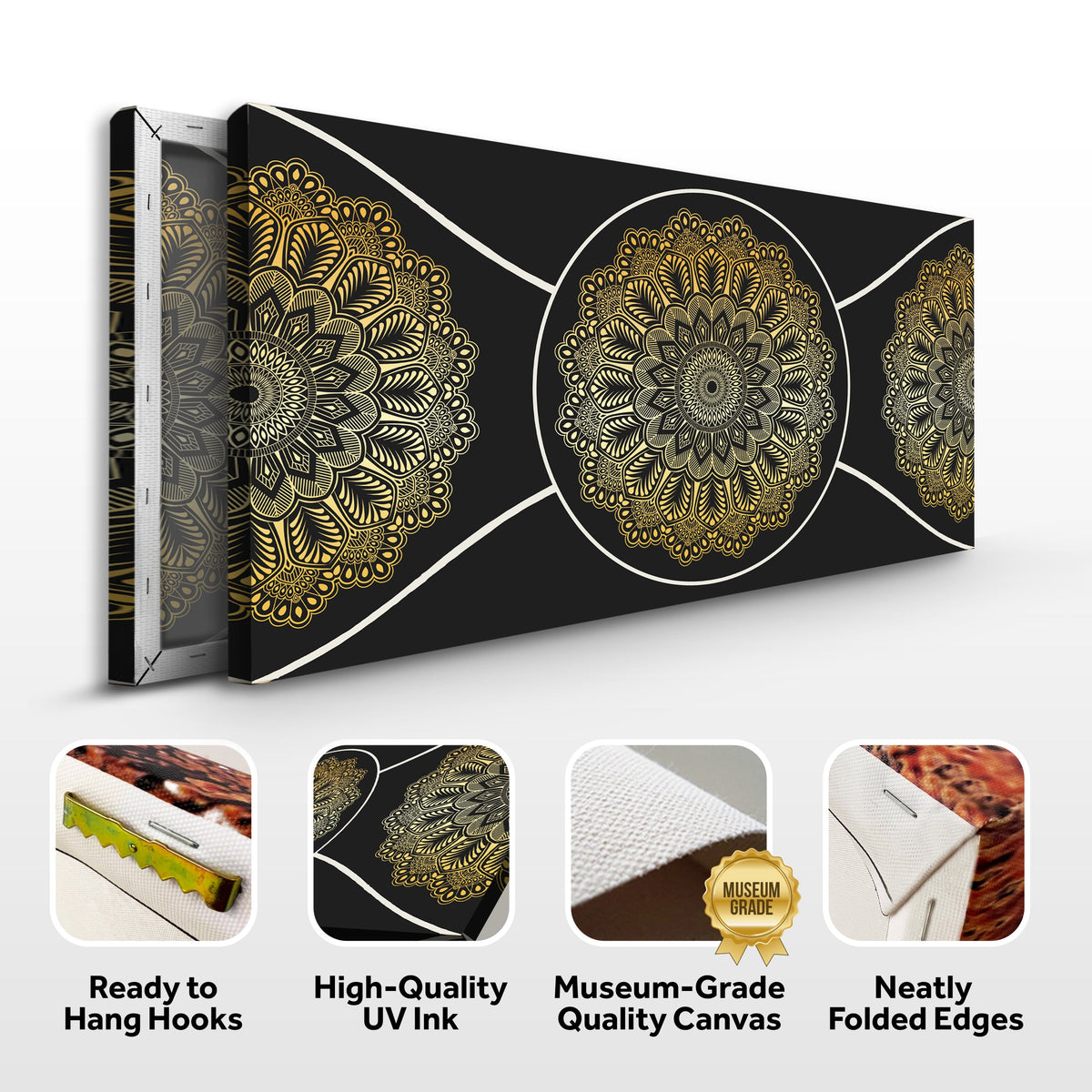 Gold Sacred Geometry Wall Art