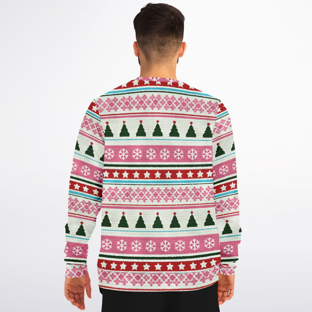 Flamingo Winter Vibes Ugly Christmas Sweatshirt