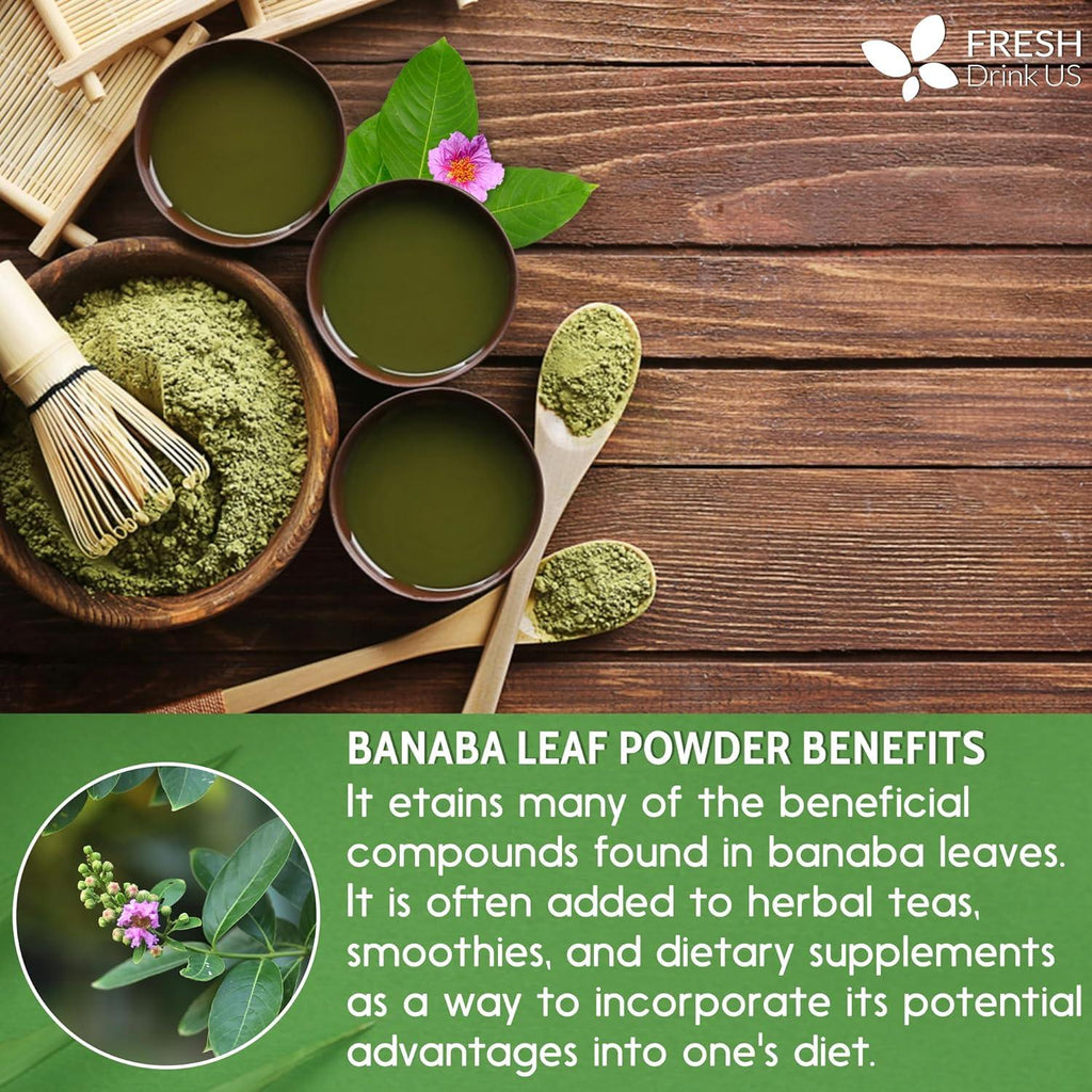 Natural Banaba Dried Leaves, Tea Bags, Powder