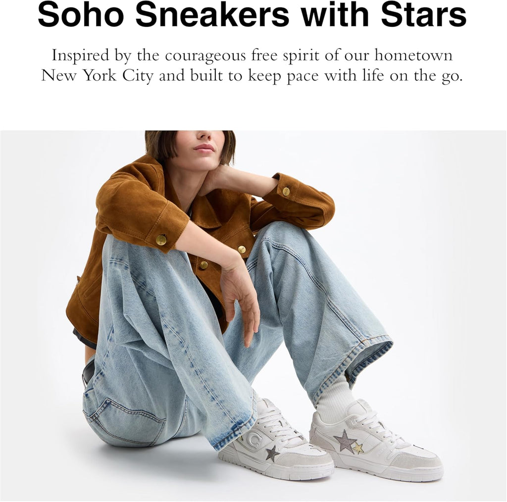 Coach Womens Soho Sneakers with Stars