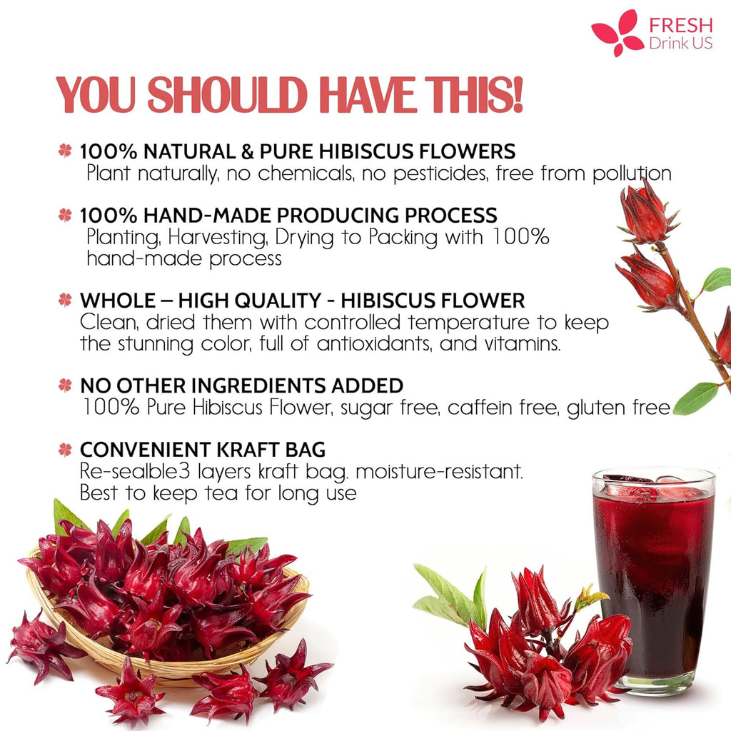 Hibiscus Dried Flowers Tea Bags