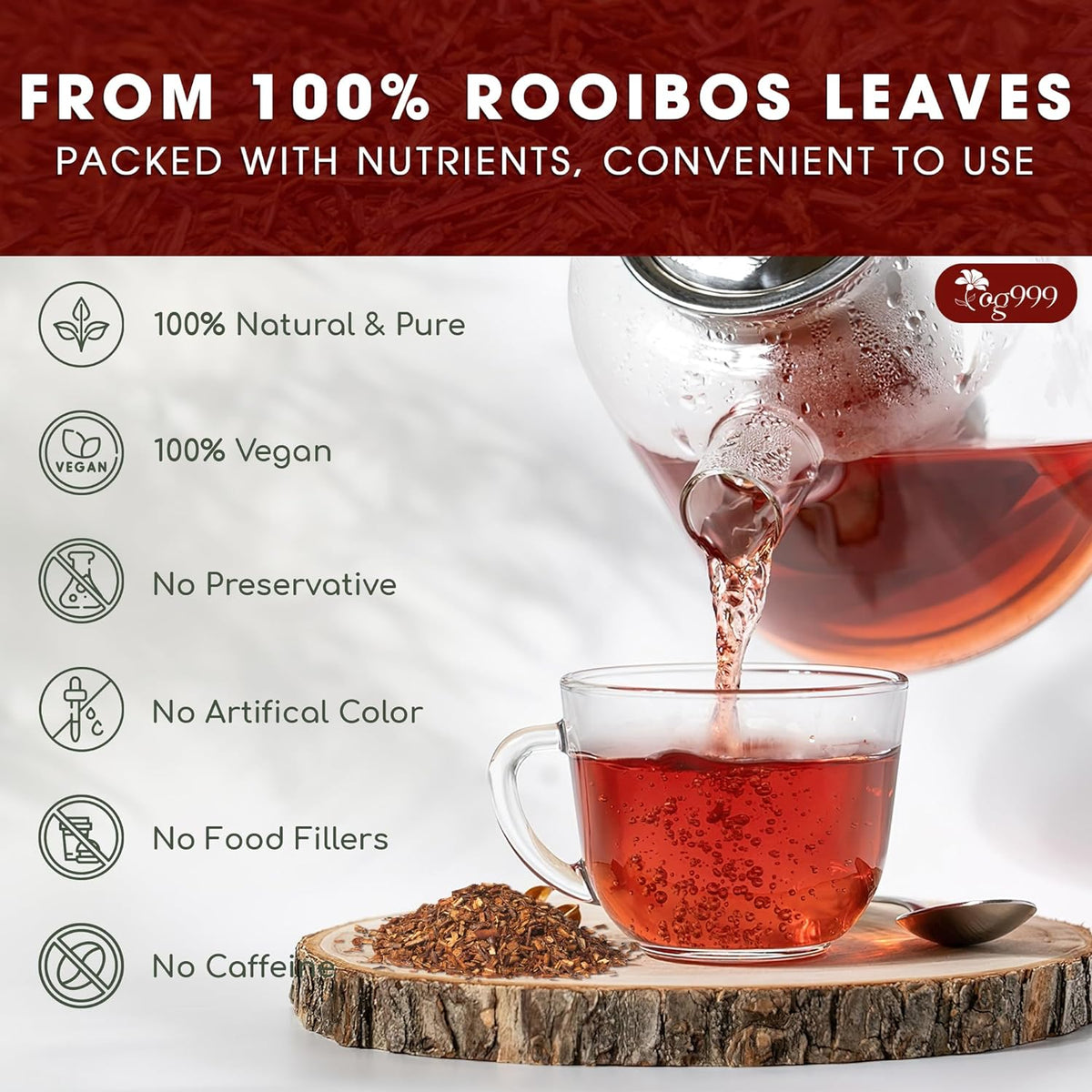 Premium Red Rooibos Tea Bags