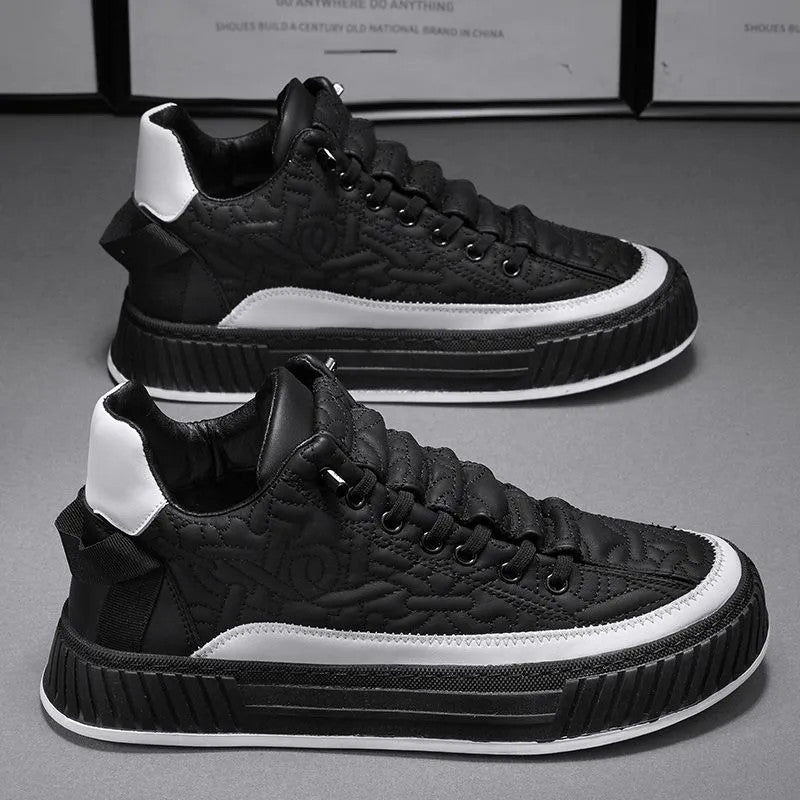 Men's Fashion Thick-Soled Sports Shoes Outdoor Non-Slip Breathable Casual Comfortable Sneakers Walking Slip-On Running Sneakers Lightweight Breathable Mesh Soft Sole