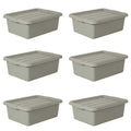 6-Pack 20" x 15" 9 Gallon Meat Tubs with Lids