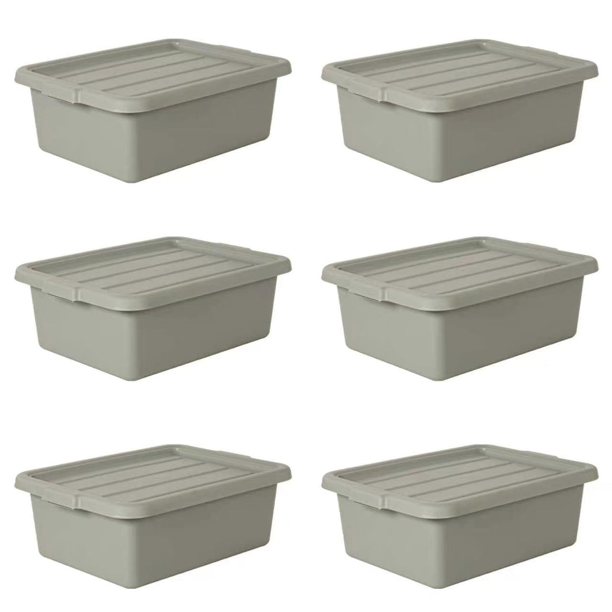 6-Pack 20" x 15" 9 Gallon Meat Tubs with Lids