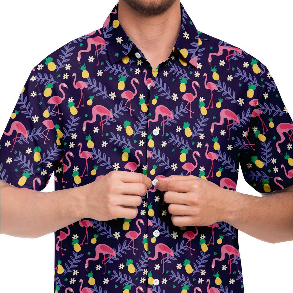 Flamingo Pineapple Hawaiian Shirt