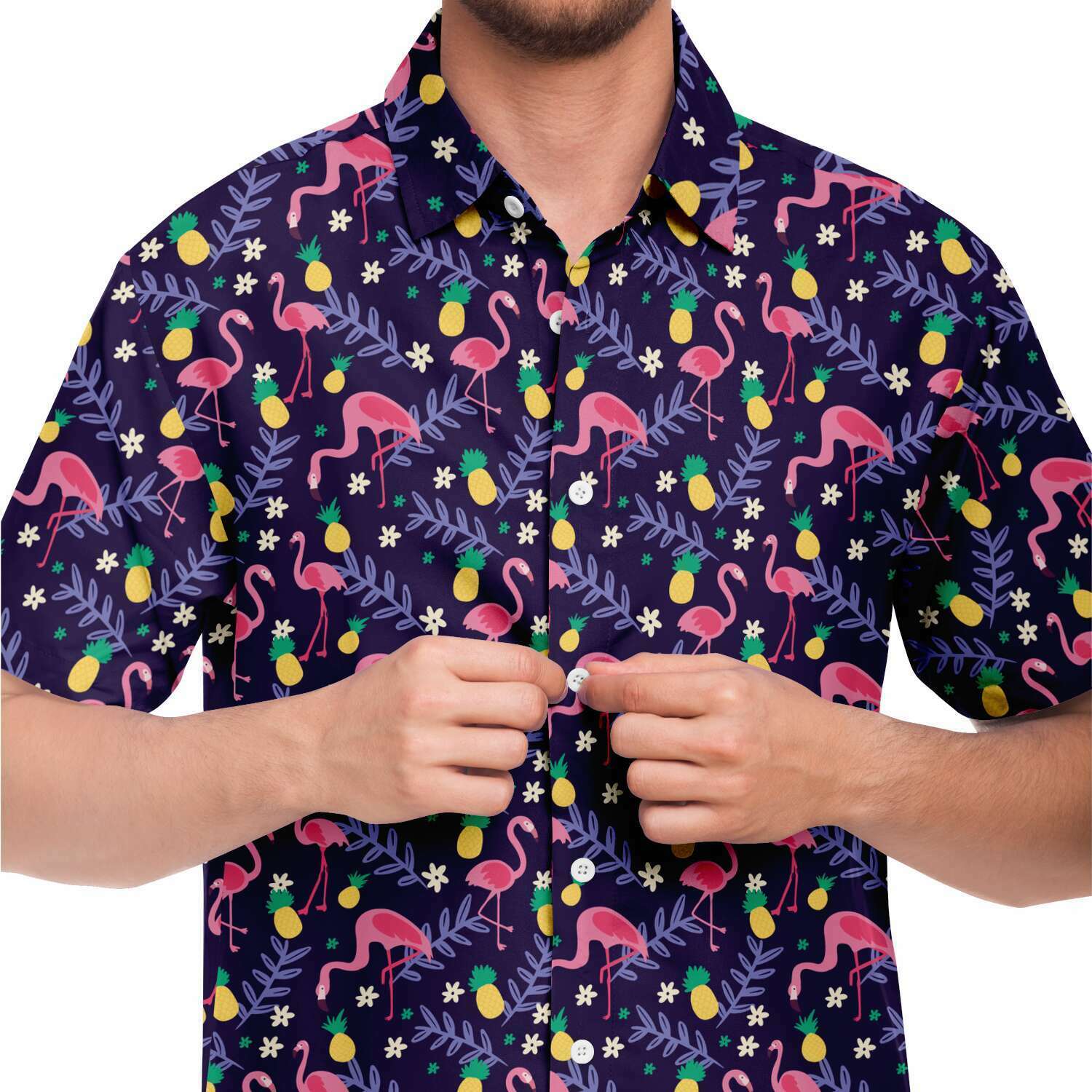Flamingo Pineapple Hawaiian Shirt