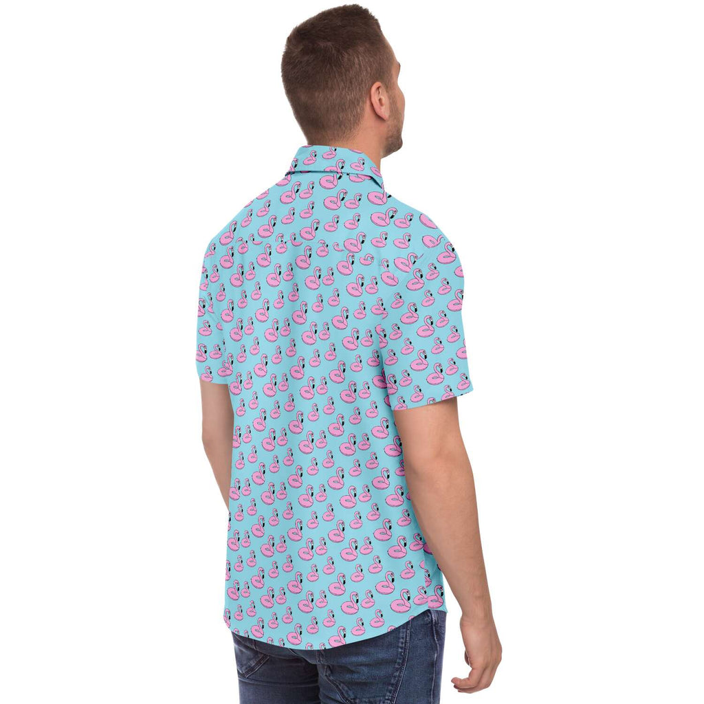 Flamingo Floatie Hawaiian Shirt