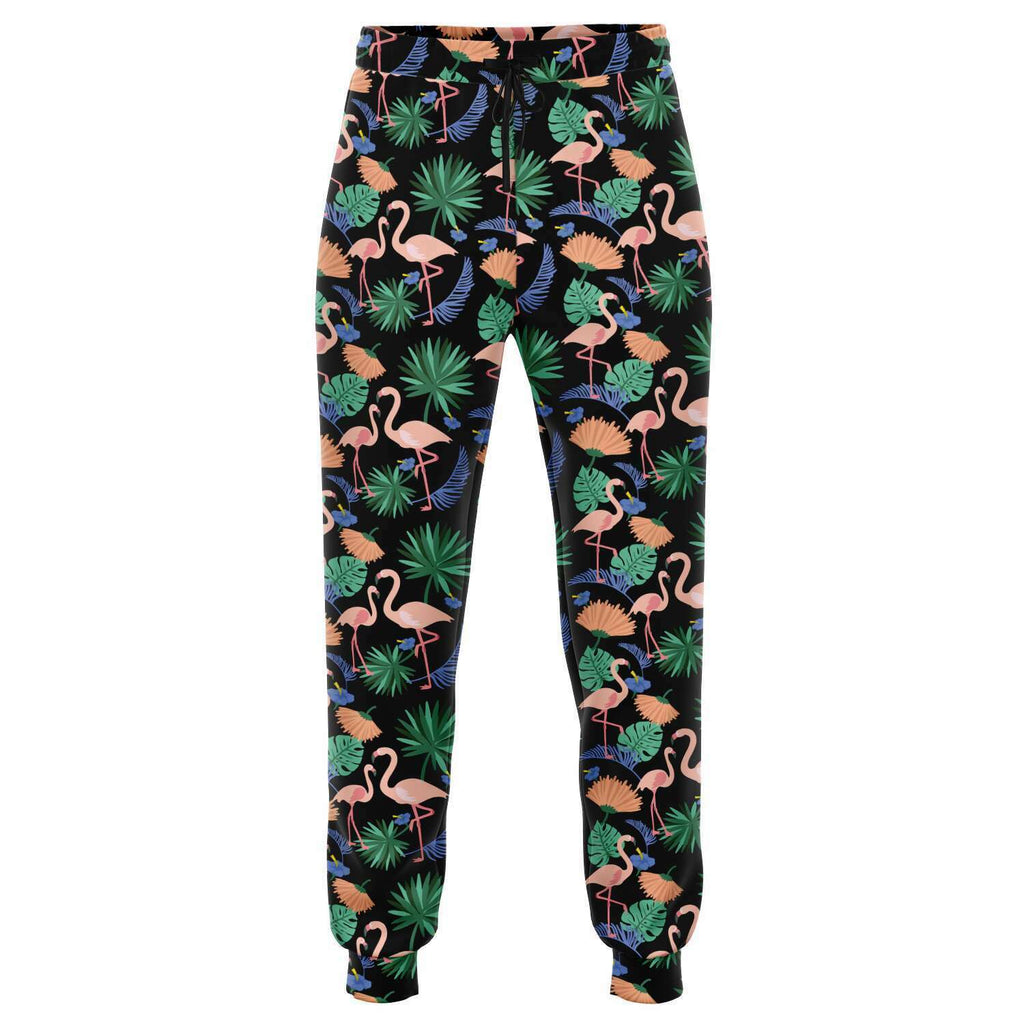Flamingo Exotic Floral Joggers