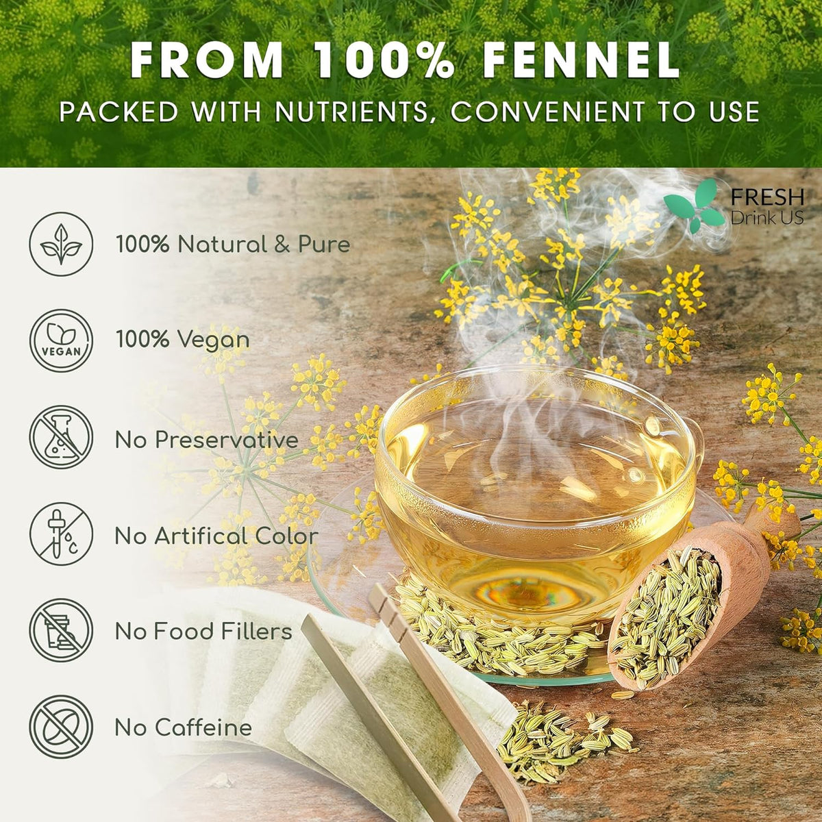 Premium Fennel Tea Bags
