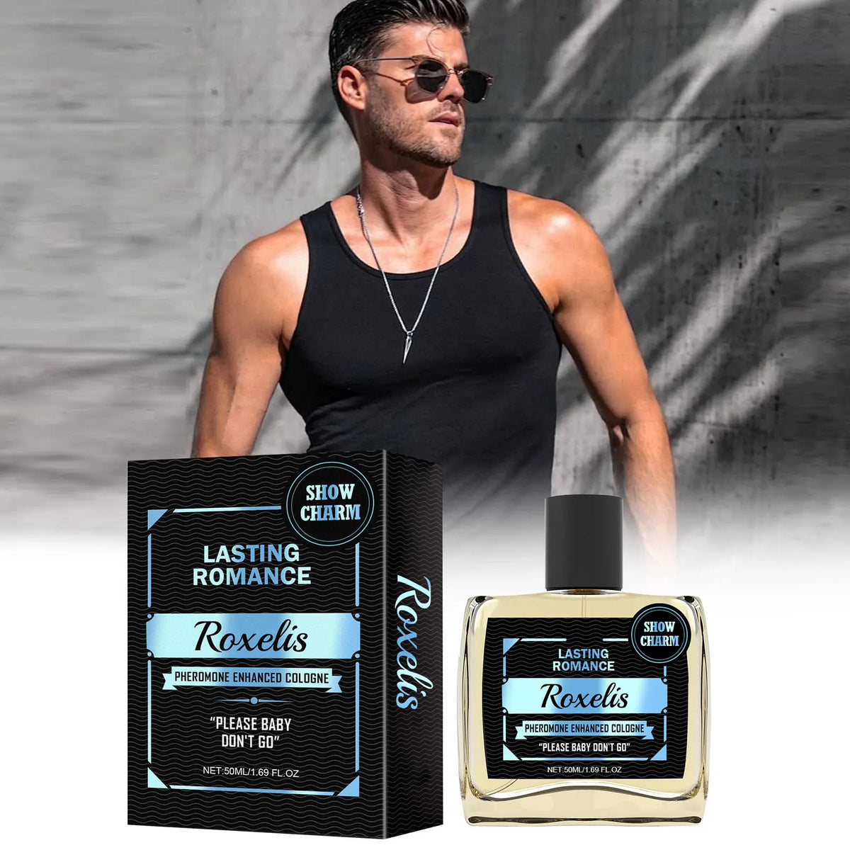 Roxelis 50ml Gentlemen Cologne Pheromone Perfume Increase Charm Confidence Dating Flirting Attract Lasting Glamour Men Perfume