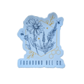 Abstract Flowers Vinyl Sticker