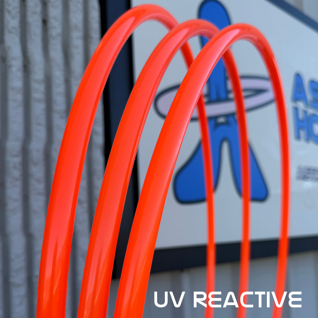 UV Orange 5/8" Polypro Hula Hoop - Ready to Ship