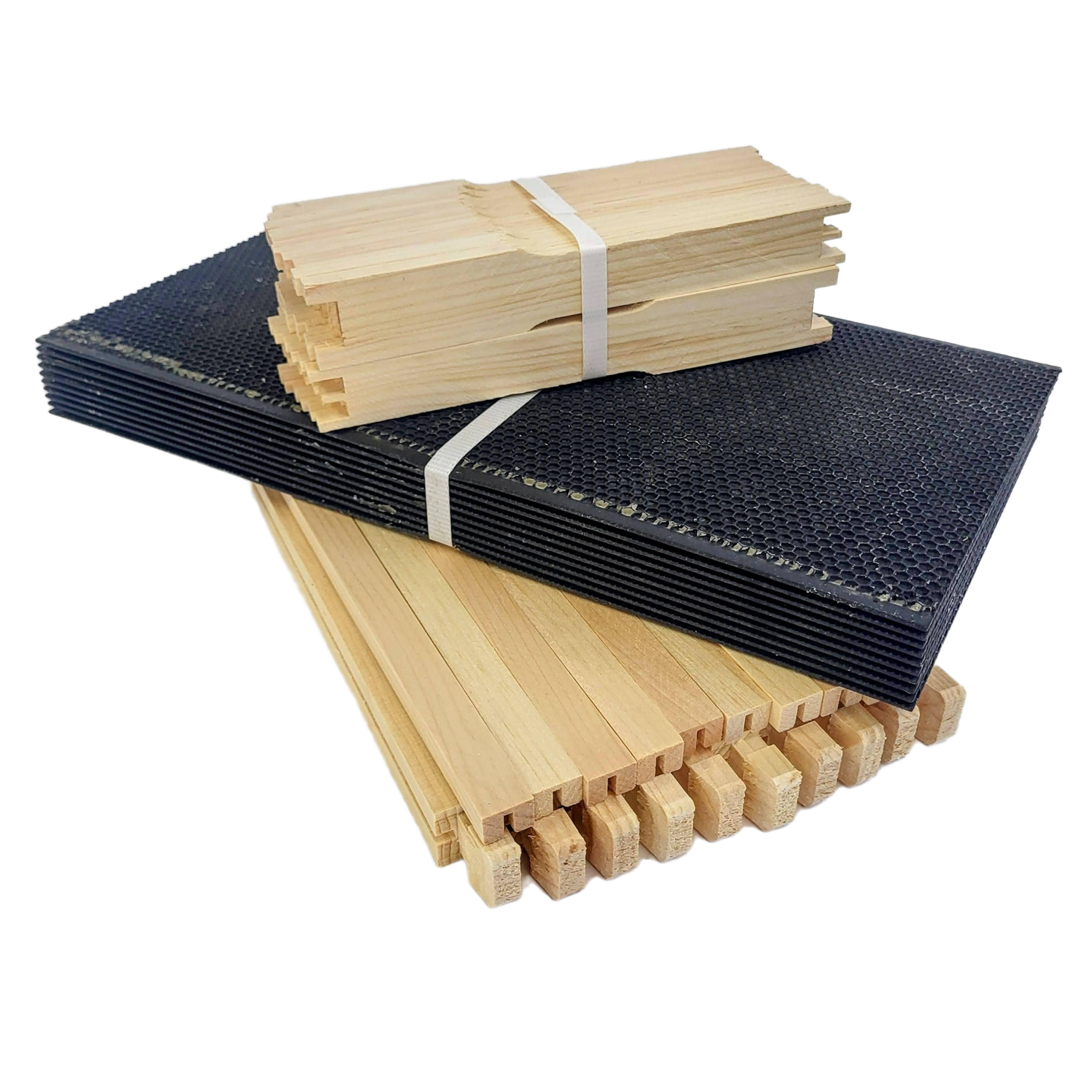 Deep 9 1/8-Inch Langsroth Frame, Grooved Top / Grooved Bottom With Double Wax Foundation