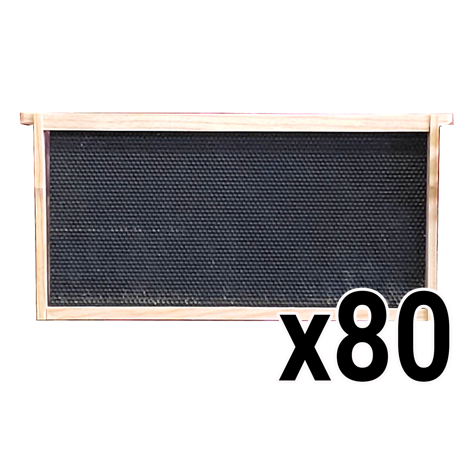 Deep 9 1/8-Inch Langsroth Frame, Grooved Top / Grooved Bottom With Double Wax Foundation