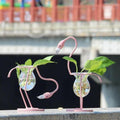 Flamingo Glass Vases