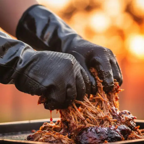 Neoprene Gloves for Pulled Pork | Heat Resistant BBQ Gloves
