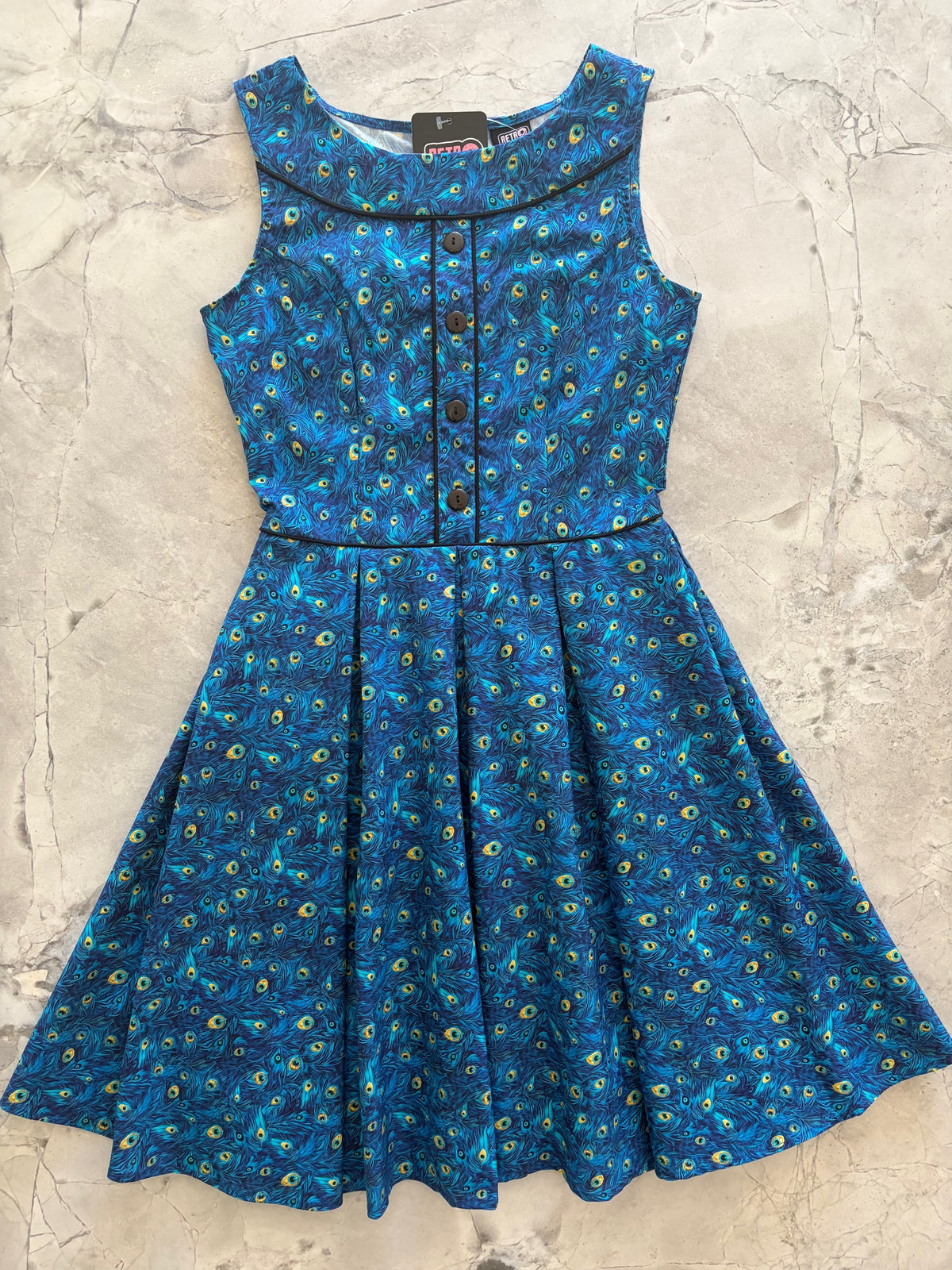 Elizabeth Dress in Peacock - XL only, 1 left!