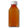 3oz Amber Plastic Bottles with 200ct Caps