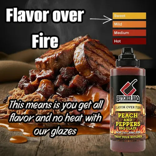 Peach & Pepper BBQ Glaze "Flavor over Fire"